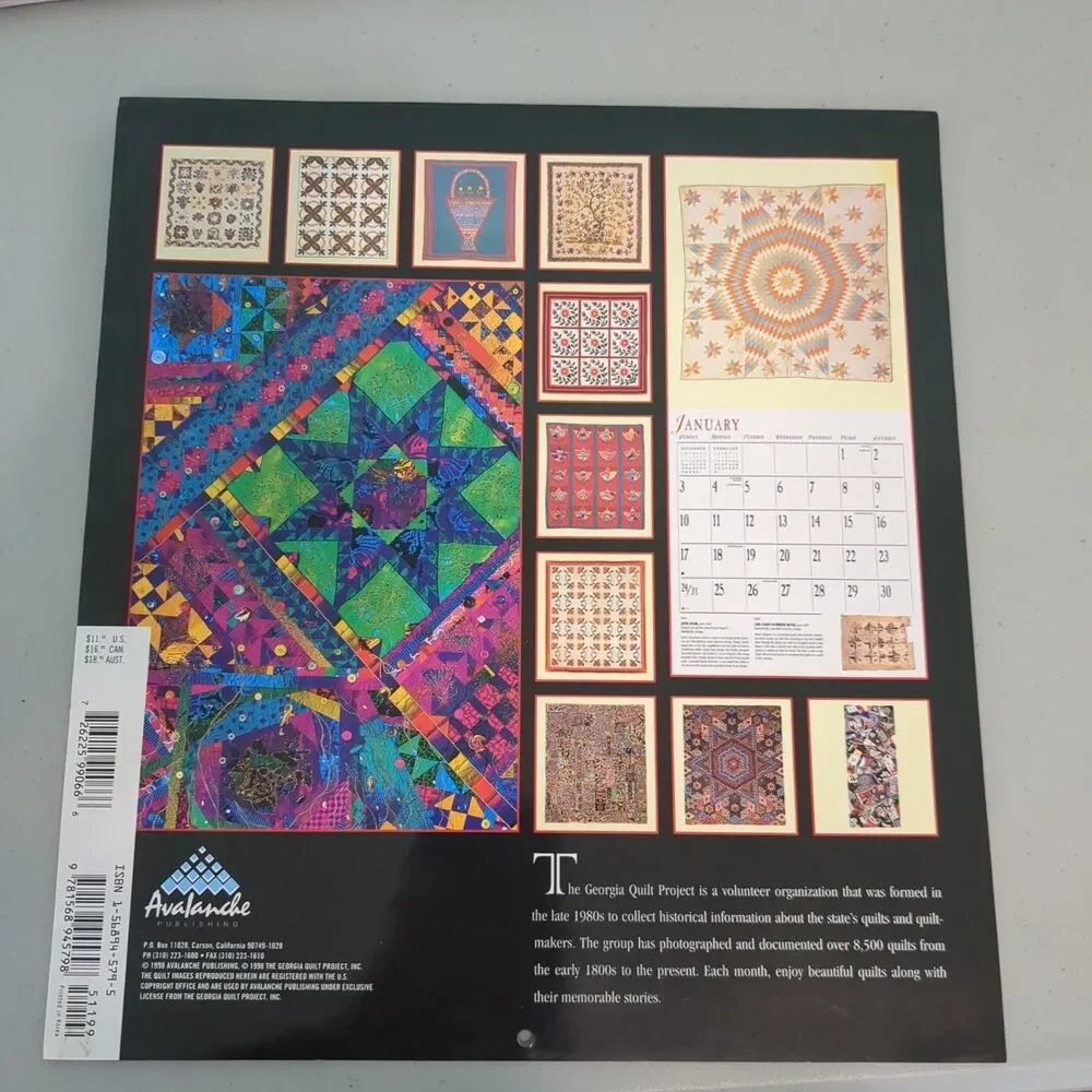 quilts and the stories they tell georgia calendar 1999